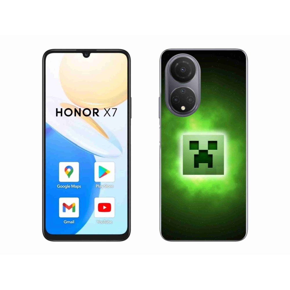 Gélový kryt mmCase na Honor X7 - minecraft