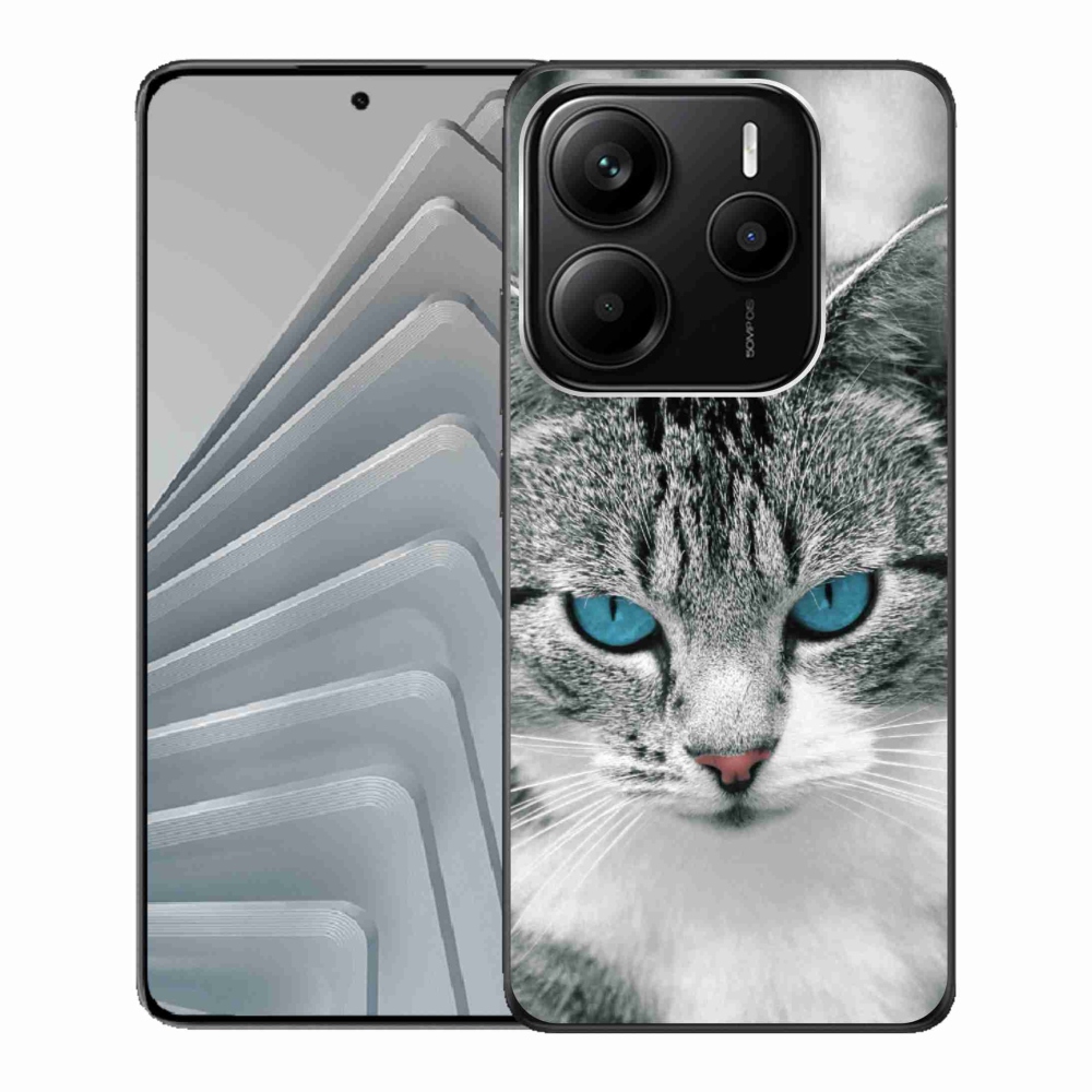Gélový kryt mmCase na Xiaomi Redmi Note 14 5G - kočičí pohľad 1