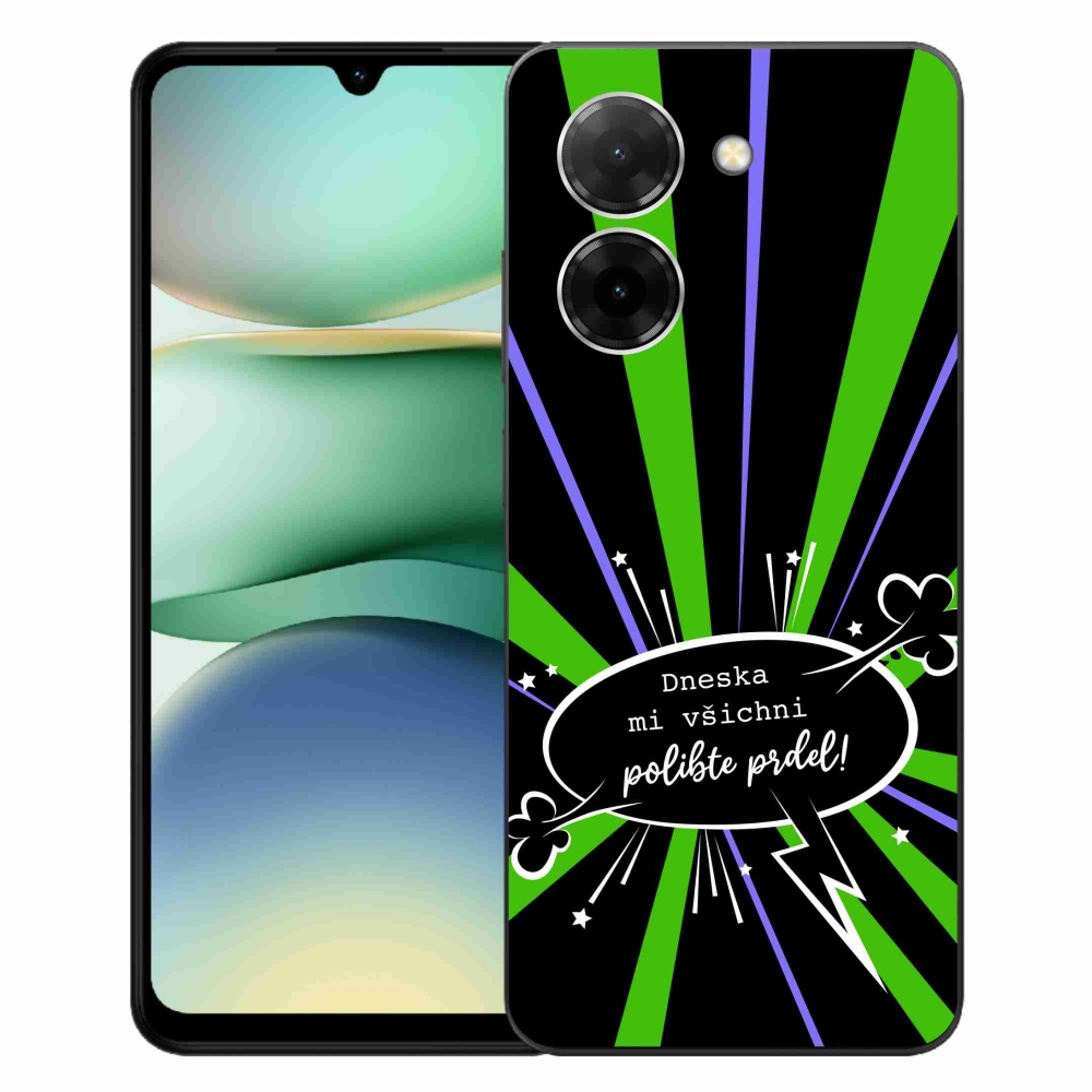 Gélový kryt mmCase na Xiaomi Redmi A5 - vtipný text 15 čierne pozadie