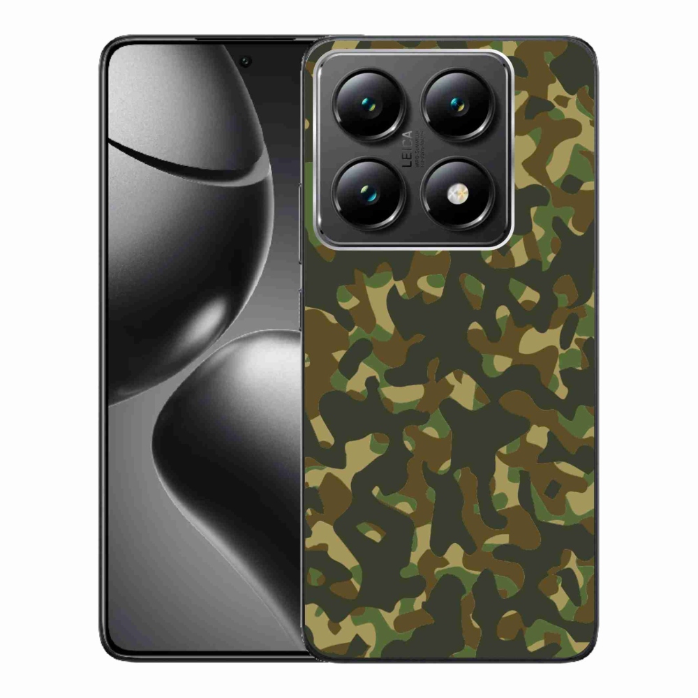 Gélový kryt mmCase na Xiaomi 14T Pro - maskáčový vzor 1