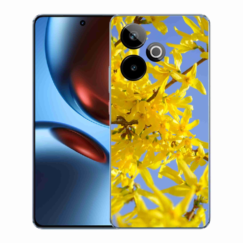Gélový kryt mmCase na Realme GT 7 5G/GT 7T 5G - žlté kvety