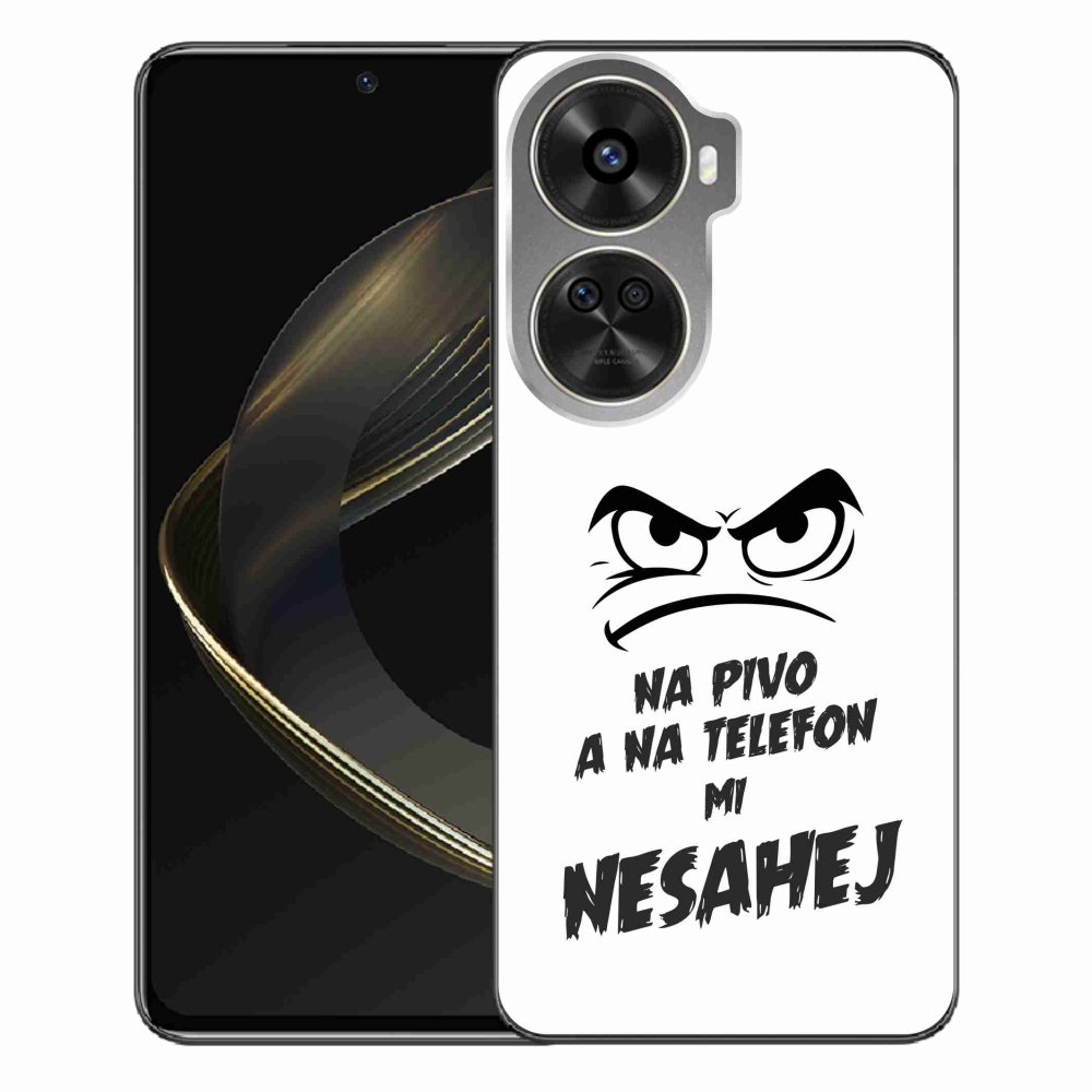 Gélový kryt mmCase na Huawei Nova 12 SE - pivný motív 2 biele pozadie