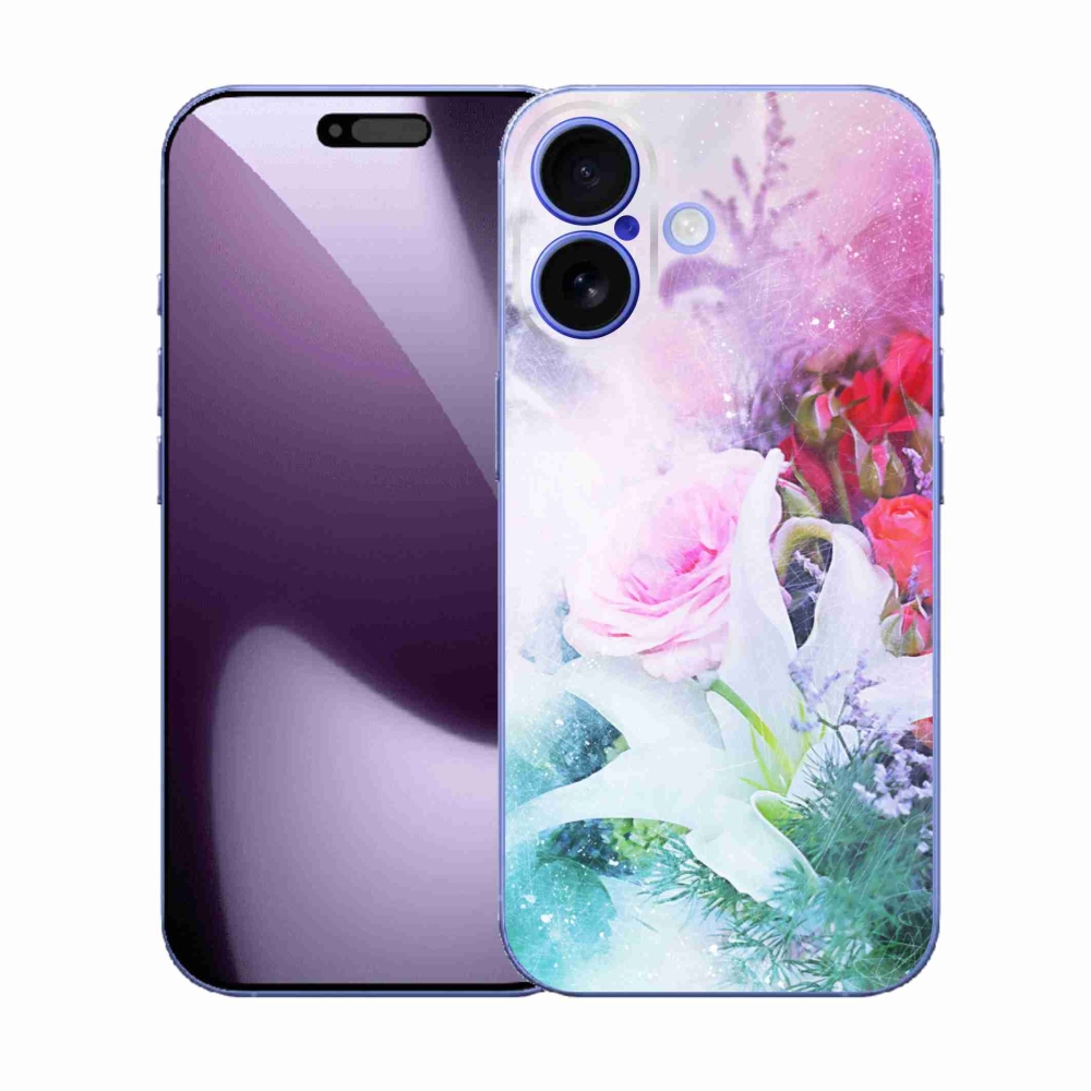 Gélový kryt mmCase na iPhone 17 - kvety 4