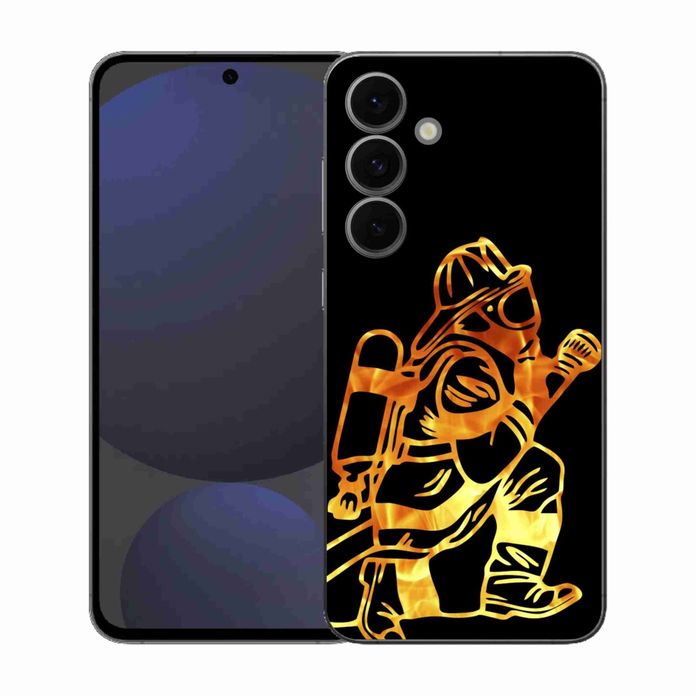 Gélový kryt mmCase na Samsung Galaxy S25 FE - hasič 1