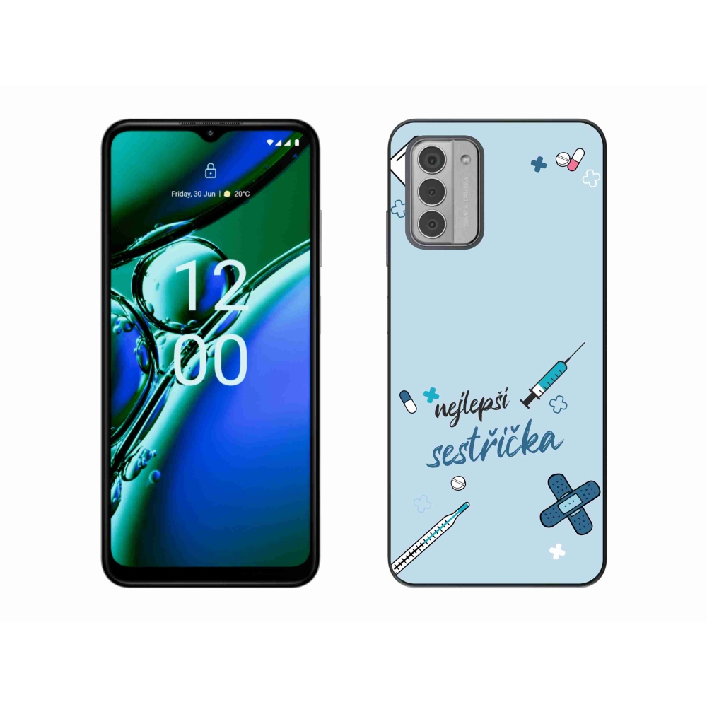 Gélový kryt mmCase na Nokia G42 - najlepšia sestrička modré pozadie