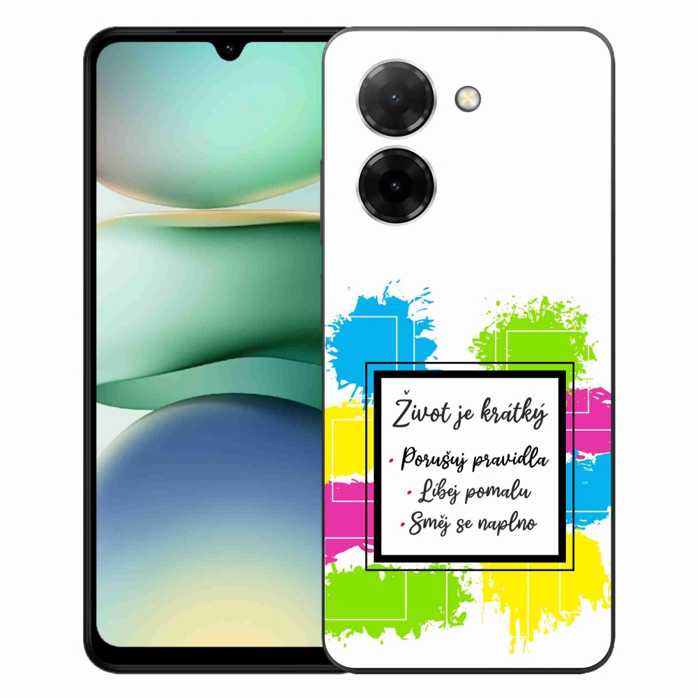 Gélový kryt mmCase na Xiaomi Redmi A5 - citát 5 biele pozadie
