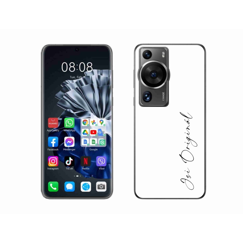 Gélový kryt mmCase na Huawei P60 Pro - si originál biele pozadie