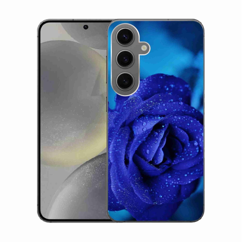 Gélový obal mmCase na Samsung Galaxy S24 - modrá ruža