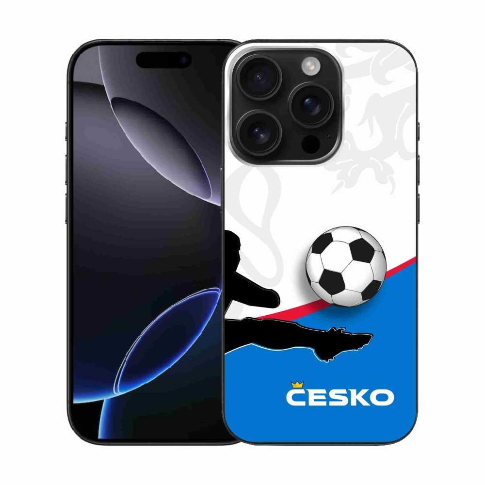 Gélový kryt mmCase na iPhone 16 Pro - futbal Česko 3