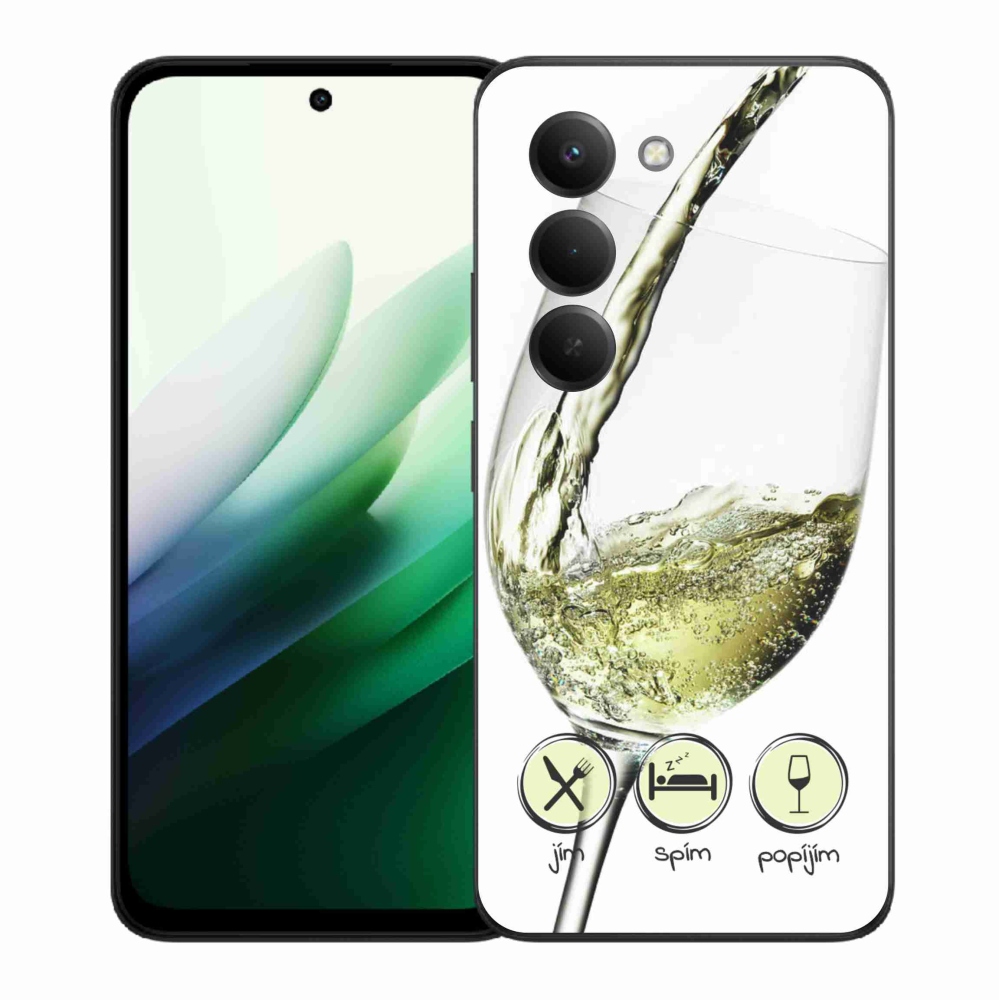 Gélový kryt mmCase na Xiaomi Redmi 15 5G (169mm) - pohár vína bielej