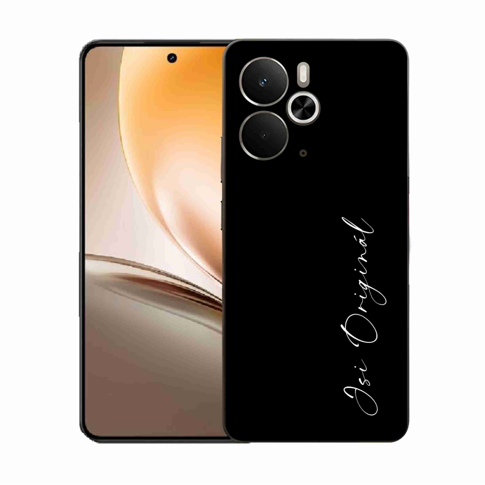 Gélový kryt mmCase na Realme 14 5G - si originál čierne pozadie