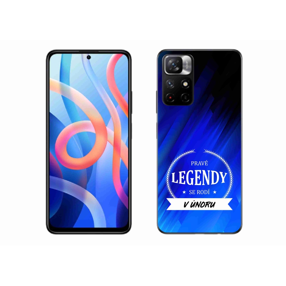 Gélový kryt mmCase na Xiaomi Redmi Note 11S 5G - legendy vo februári modré pozadie