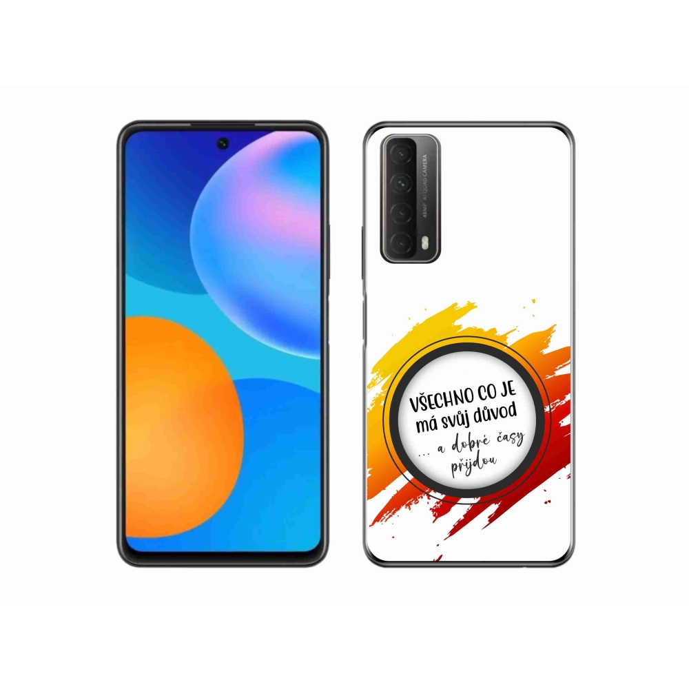 Gélový kryt mmCase na Huawei P Smart (2021) - citát 3 biele pozadie