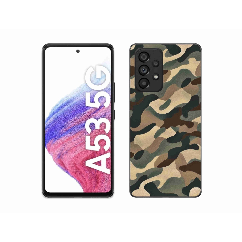 Gélový kryt mmCase na Samsung Galaxy A53 5G - maskáčový vzor 11