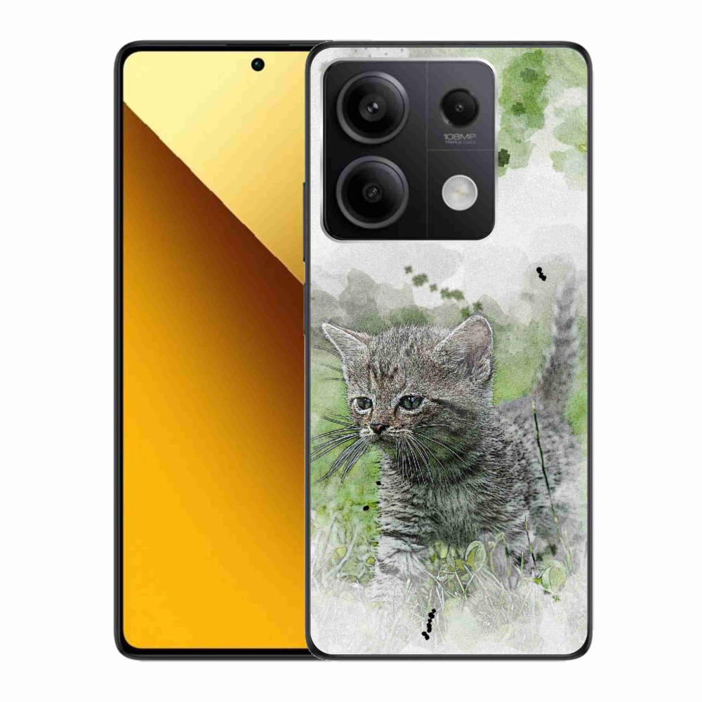 Gélový kryt mmCase na Xiaomi Redmi Note 13 5G - roztomilé mačiatko 1