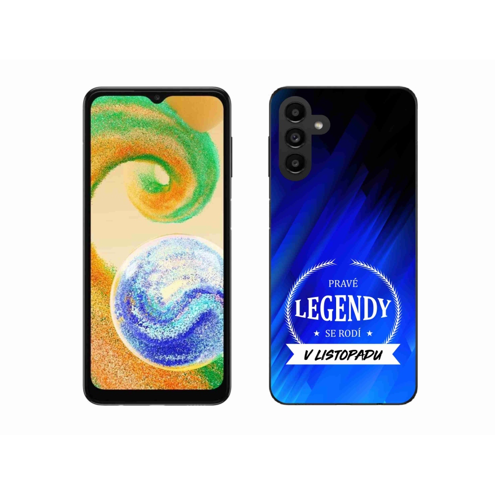 Gélový kryt mmCase na Samsung Galaxy A04s (164.7x76.7x9.1mm) - legendy v novembri modré pozadie