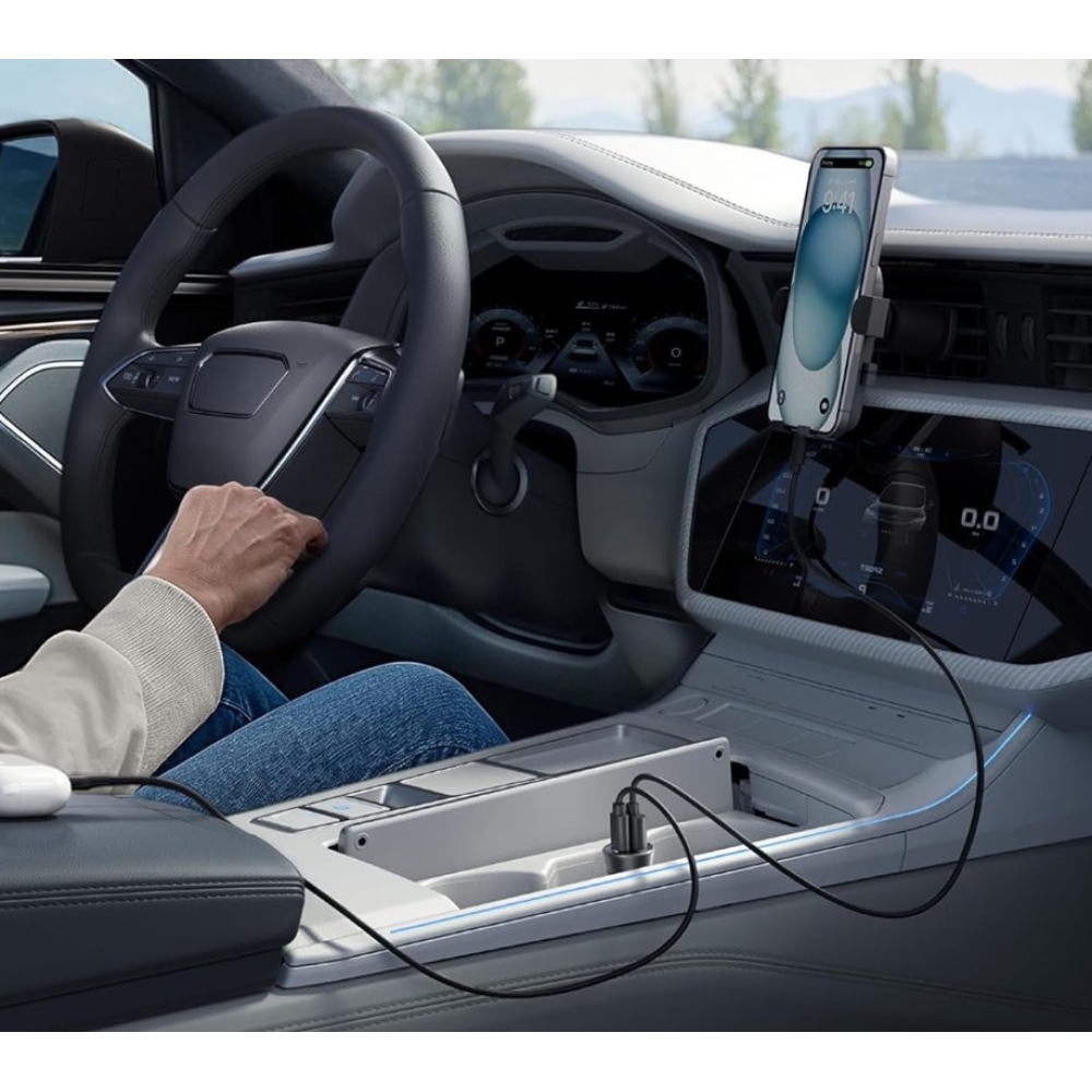 iPEAX Autonabíjačka CL-03, 20 W, 1x USB-C a USB-A - čierna