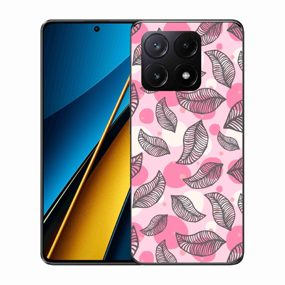 Gélový kryt mmCase na Xiaomi Poco X6 Pro 5G - kreslené padajúce listy