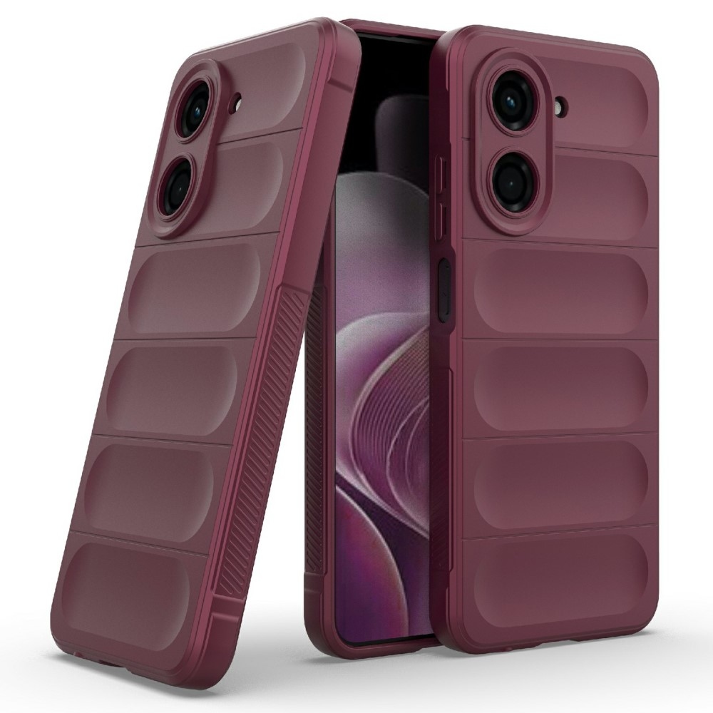 Rugg odolný gélový obal na Xiaomi Redmi A5 (171.7x77.8x8.3mm) - vínový
