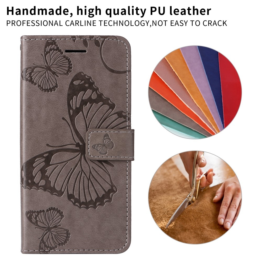 Big Butterfly knižkové puzdro na Xiaomi Redmi A5 (171.7x77.8x8.3mm) - šedé