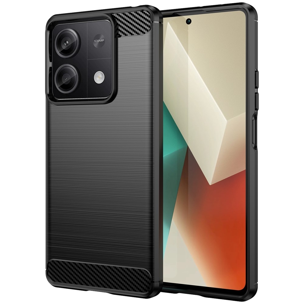 Carbon odolný gélový obal na Xiaomi Redmi Note 13 5G - čierny