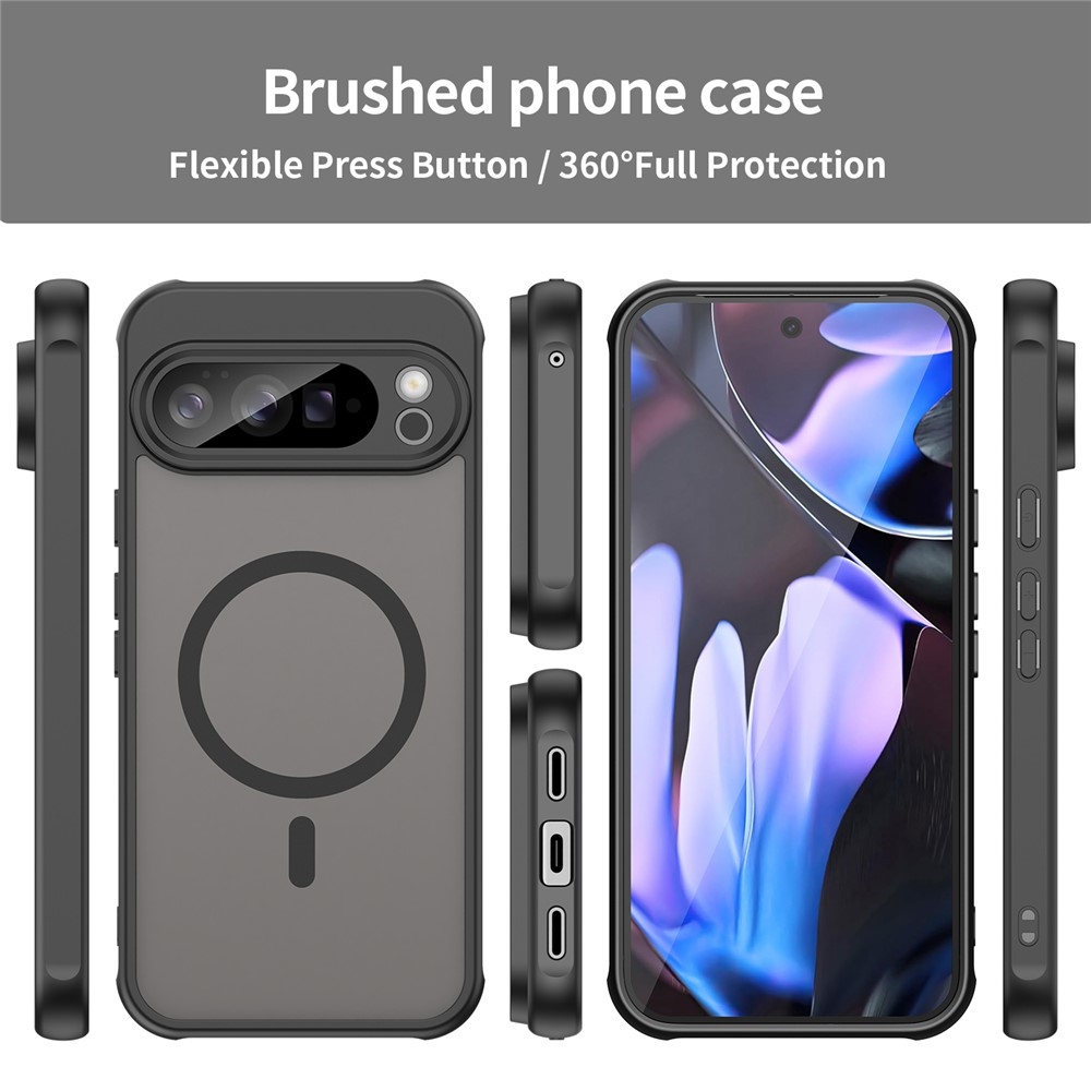 Case matný gélový obal s MagSafe na Google Pixel 10 Pro XL - čierny