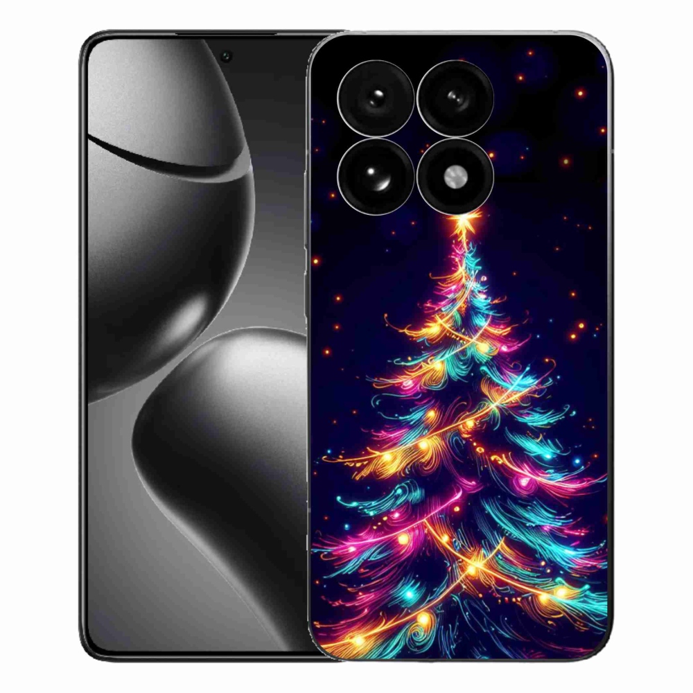 Gélový kryt mmCase na Xiaomi 15T - neónový vianočný stromček