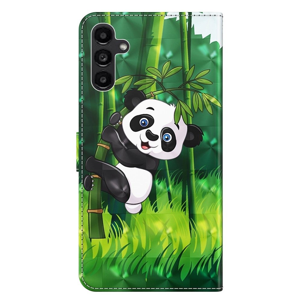 Print knižkové púzdro na Samsung Galaxy A05s - panda na bambuse