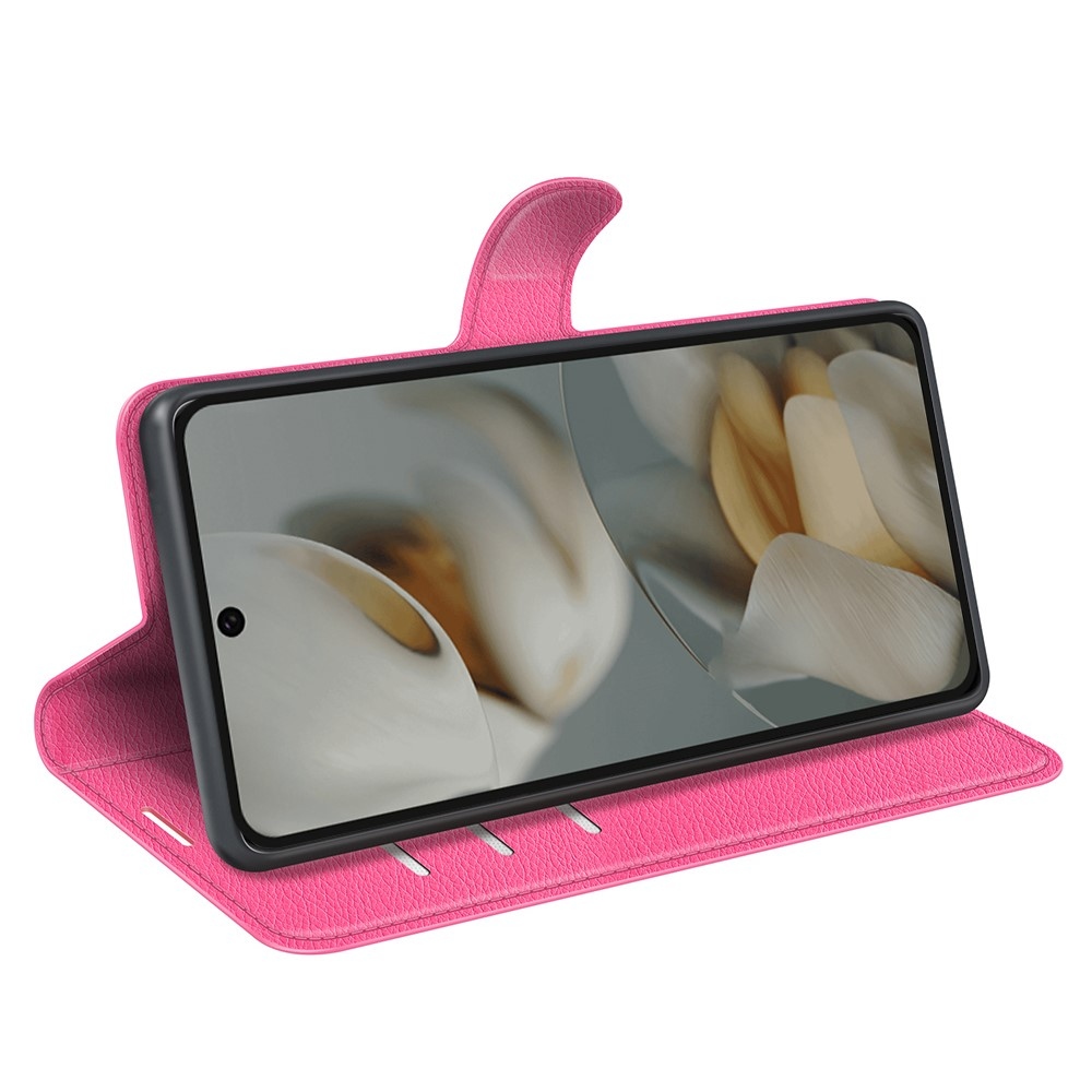 Litchi knižkové puzdro na Google Pixel 10 Pro XL - rose