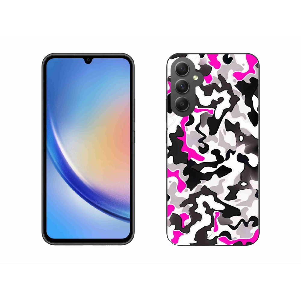 Gélový kryt mmCase na Samsung Galaxy A34 5G - maskáčový vzor 5
