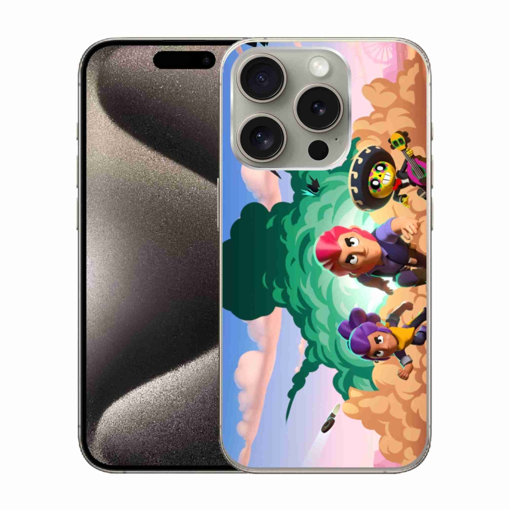 Gélový kryt mmCase na iPhone 15 Pro - brawl stars