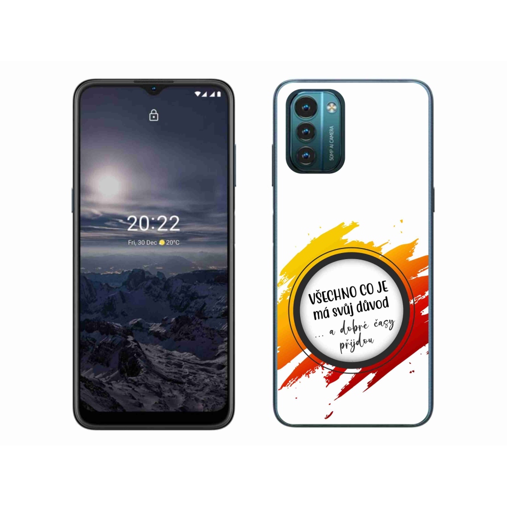Gélový kryt mmCase na Nokia G11/G21 - citát 3 biele pozadie