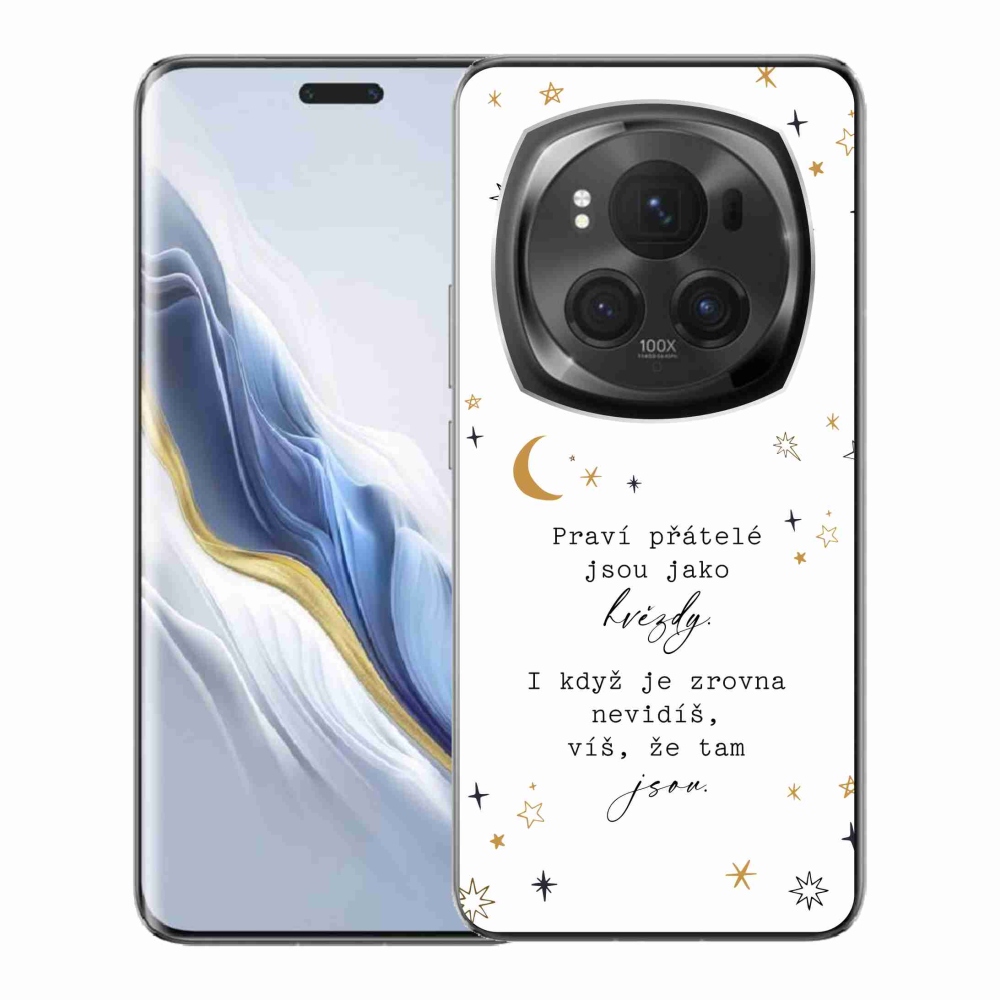 Gélový kryt mmCase na Honor Magic 6 Pro 5G - citát 6 biele pozadie