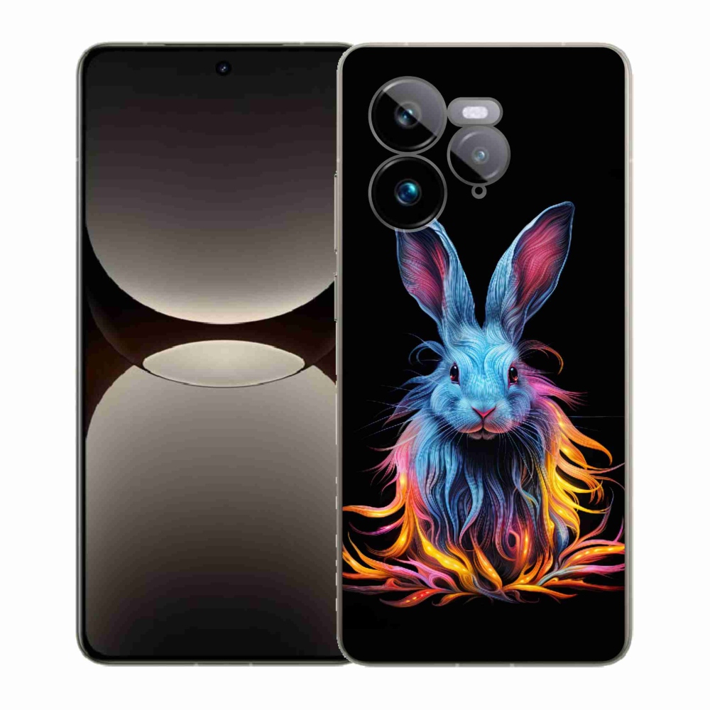 Gélový kryt mmCase na Realme GT 7 Pro 5G - abstraktný zajac