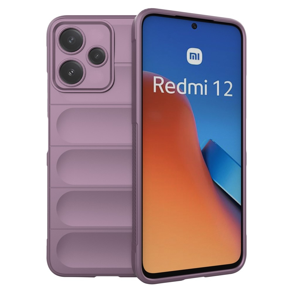 Rugg odolný gélový obal na Xiaomi Redmi 12 5G - fialový