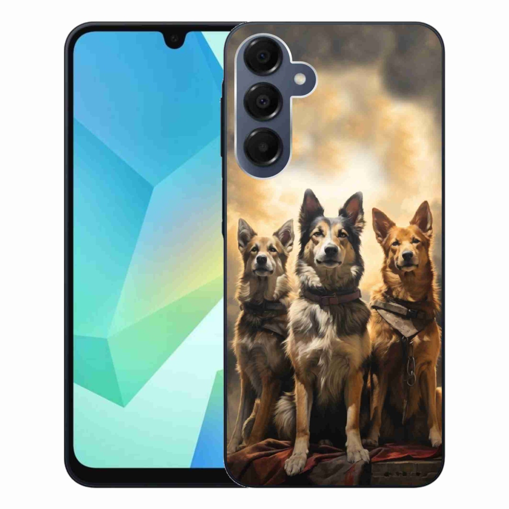 Gélový kryt mmCase na Samsung Galaxy A16 4G/5G - tri psy