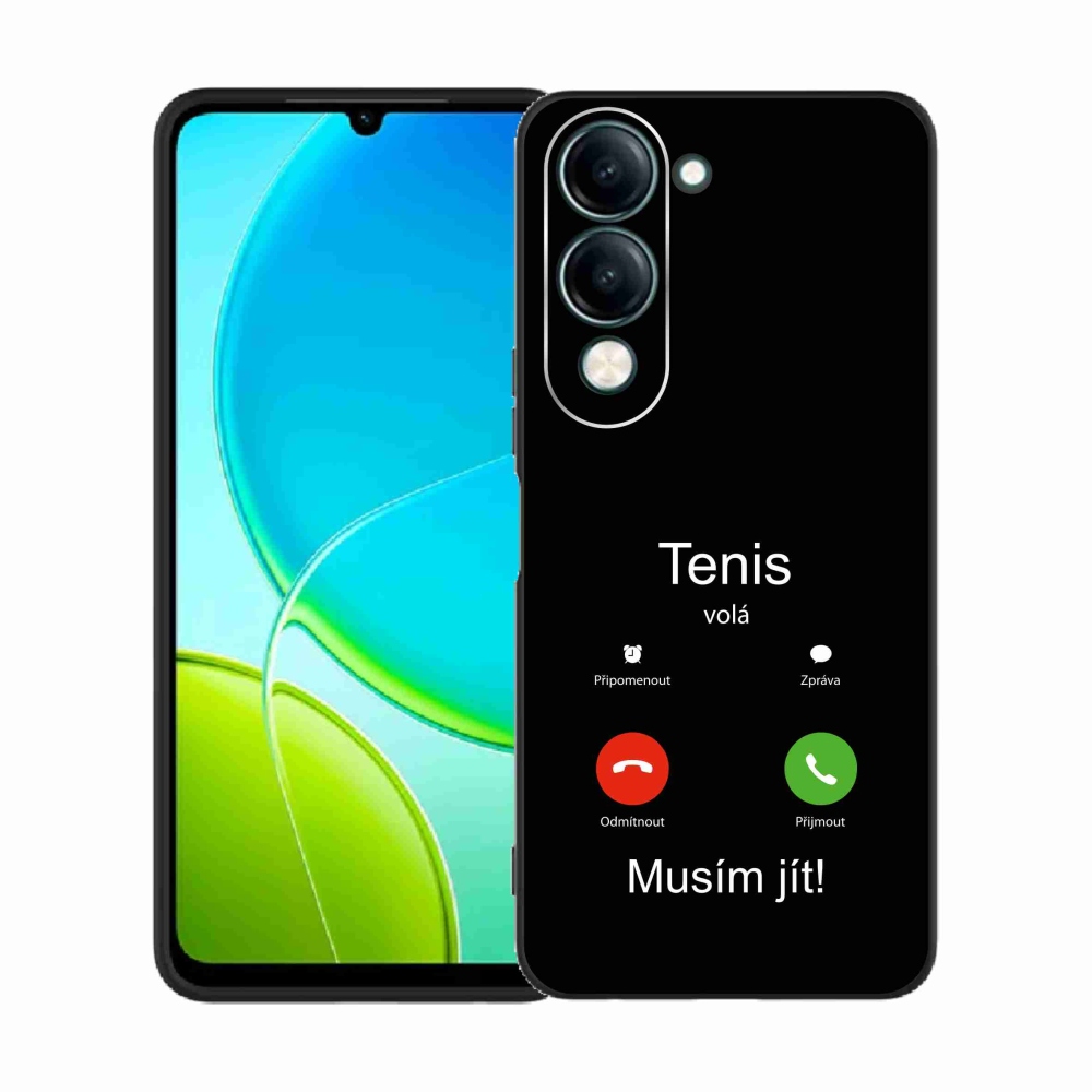 Gélový kryt mmCase na Vivo Y29s 5G - tenis volá čierne pozadie