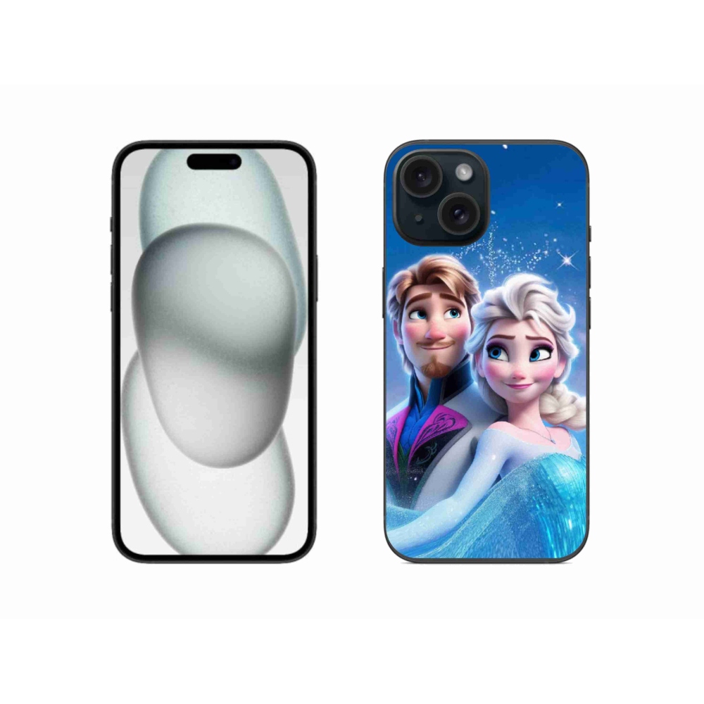 Gélový kryt mmCase na iPhone 15 - ľadové kráľovstvo 1