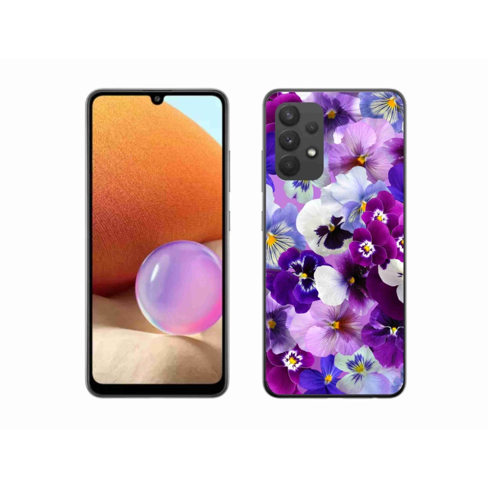 Gélový kryt mmCase na Samsung Galaxy A32 4G - kvety 9