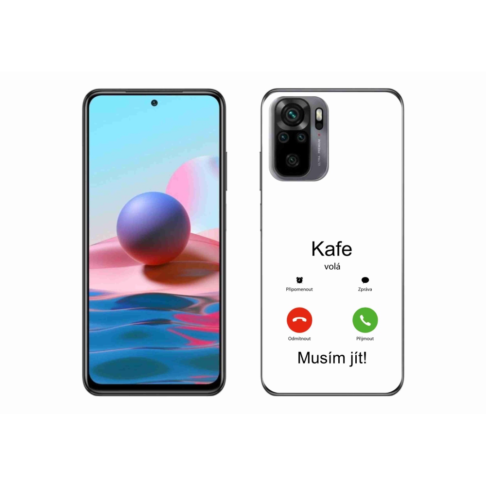 Gélový kryt mmCase na Xiaomi Poco M5s - kafe volá biele pozadie