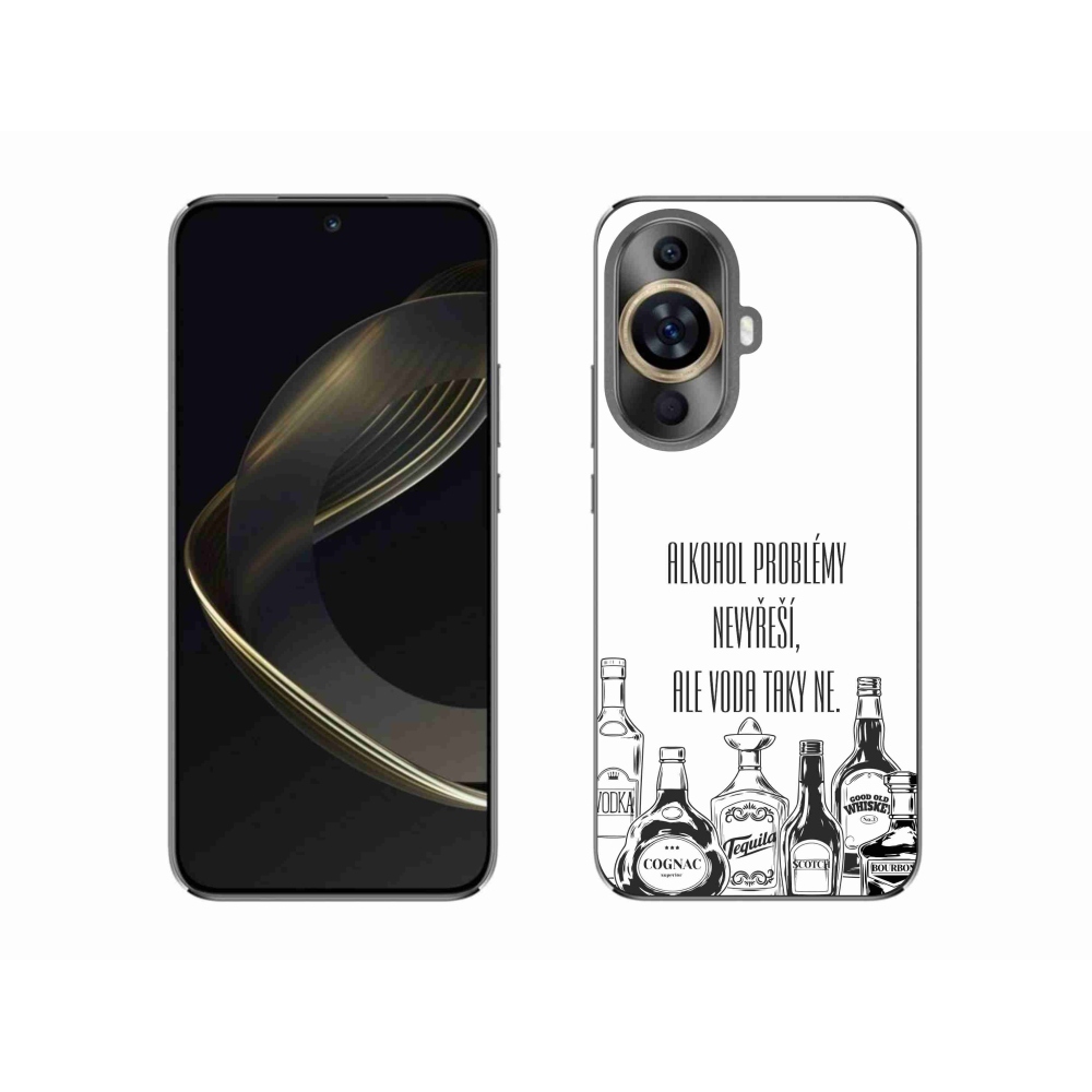 Gélový kryt mmCase na Huawei Nova 11 - vtipný text biele pozadie