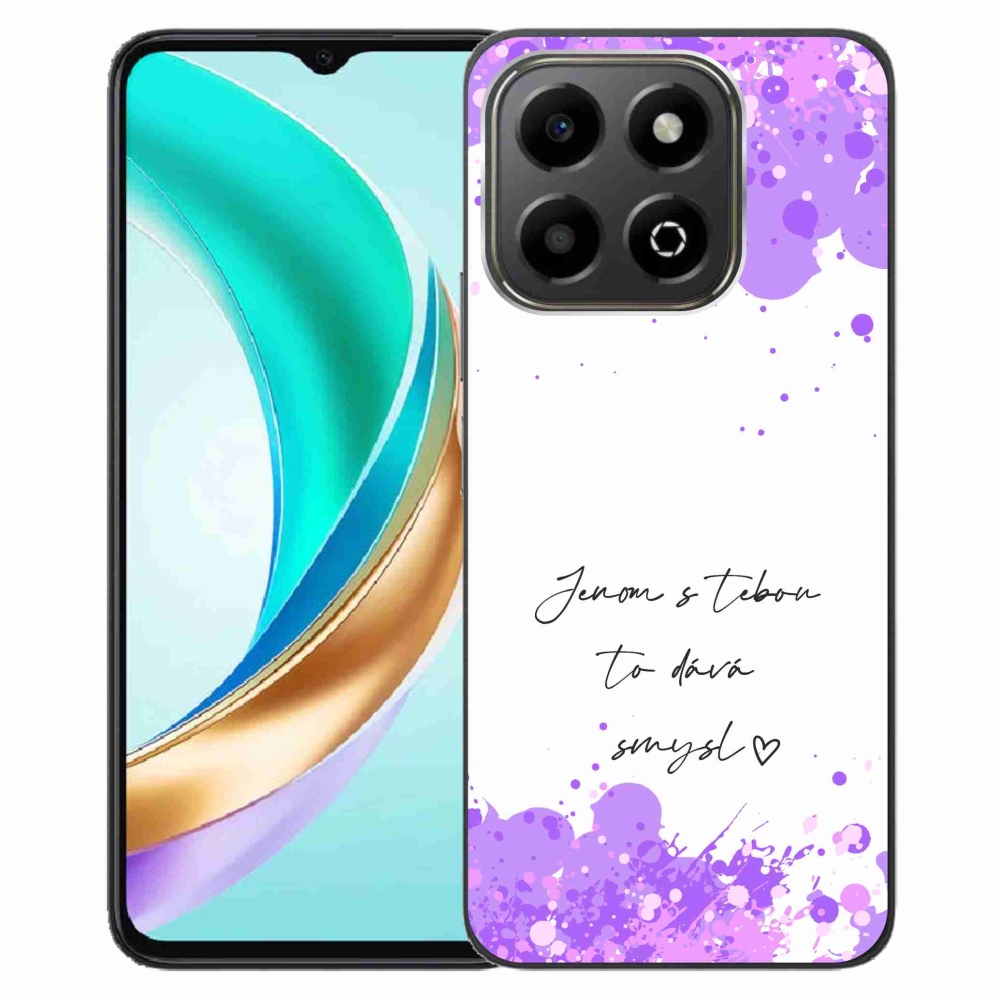 Gélový kryt mmCase na Honor X6b - zamilovaný text biele pozadie