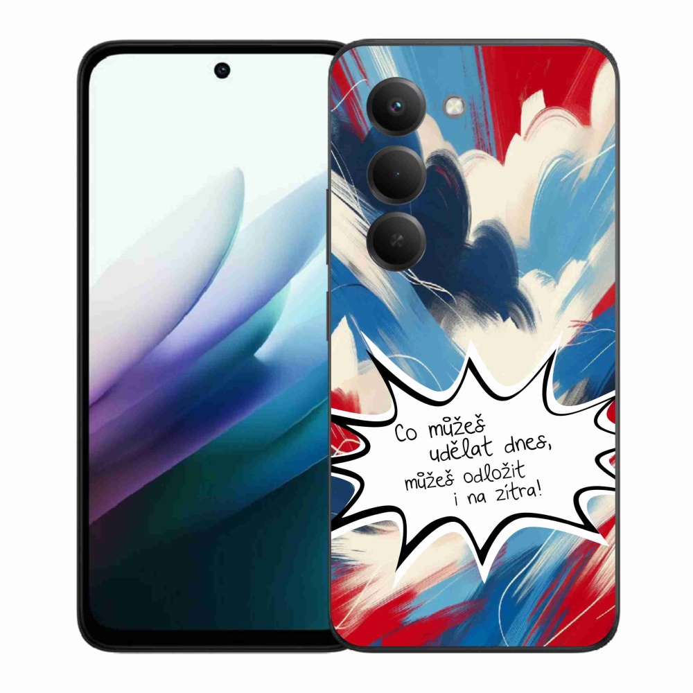 Gélový kryt mmCase na Xiaomi Redmi 15 4G/5G (171mm) - vtipný text 9 biele pozadie