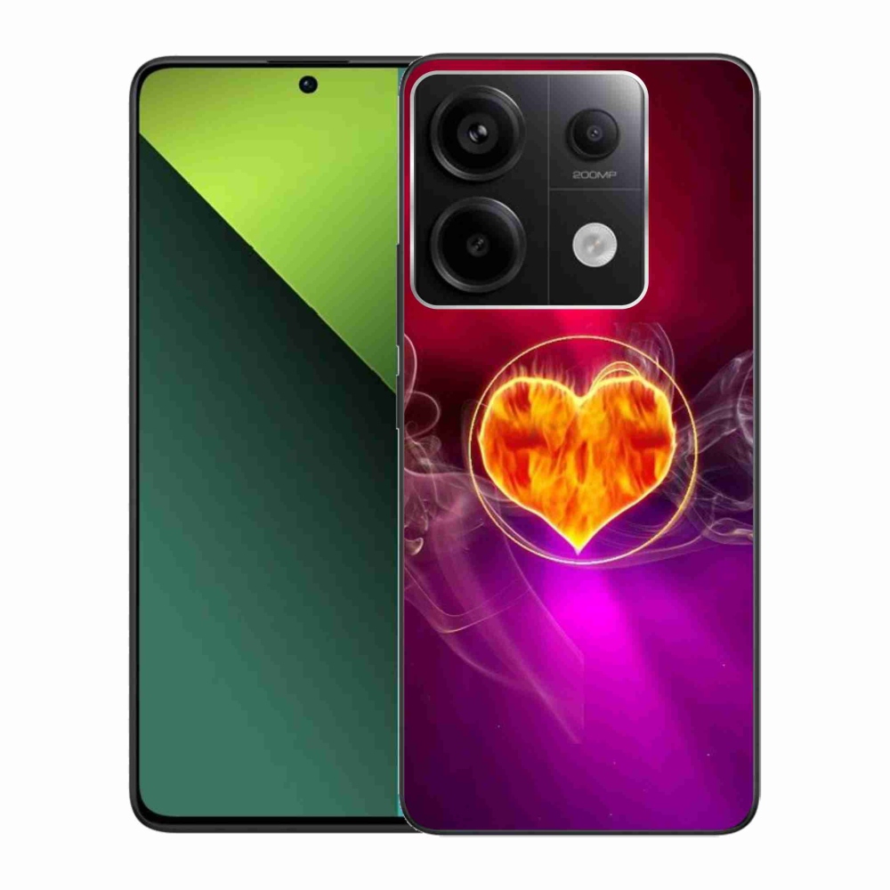 Gélový kryt mmCase na Xiaomi Redmi Note 13 Pro 5G/Poco X6 5G - ohnivé srdce