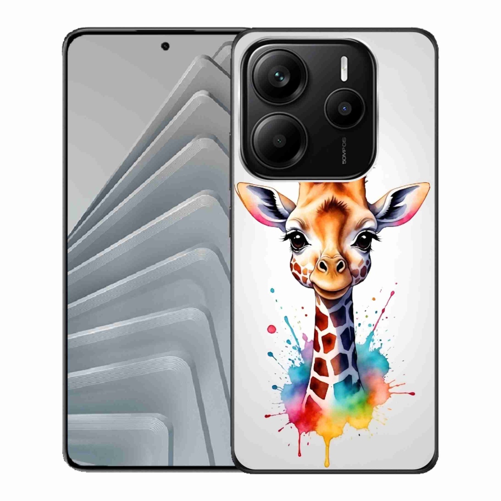 Gélový kryt mmCase na Xiaomi Redmi Note 14 5G - žirafa 1