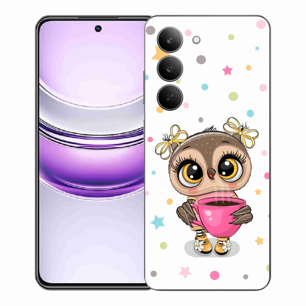 Gélový kryt mmCase na Realme 14x 5G - kreslená sovička