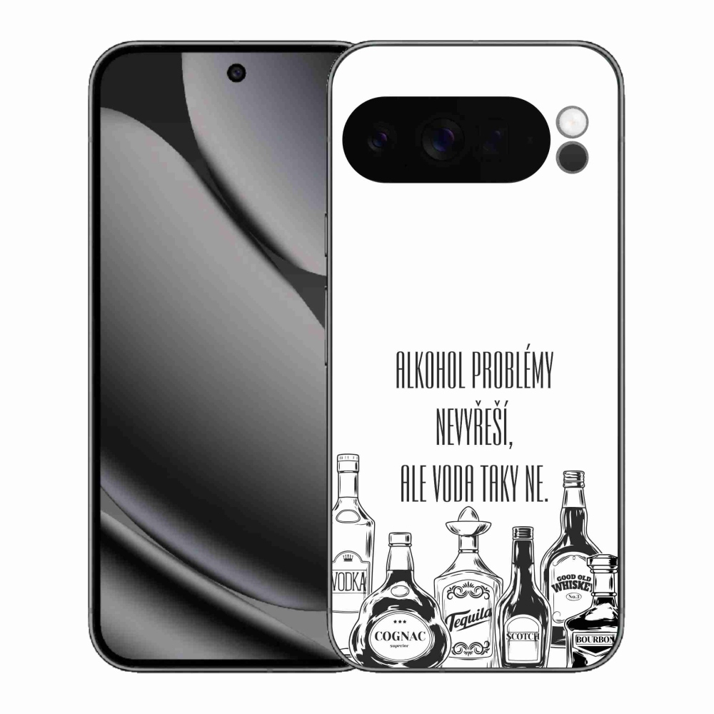 Gélový kryt mmCase na Google Pixel 10 Pro XL - vtipný text biele pozadie