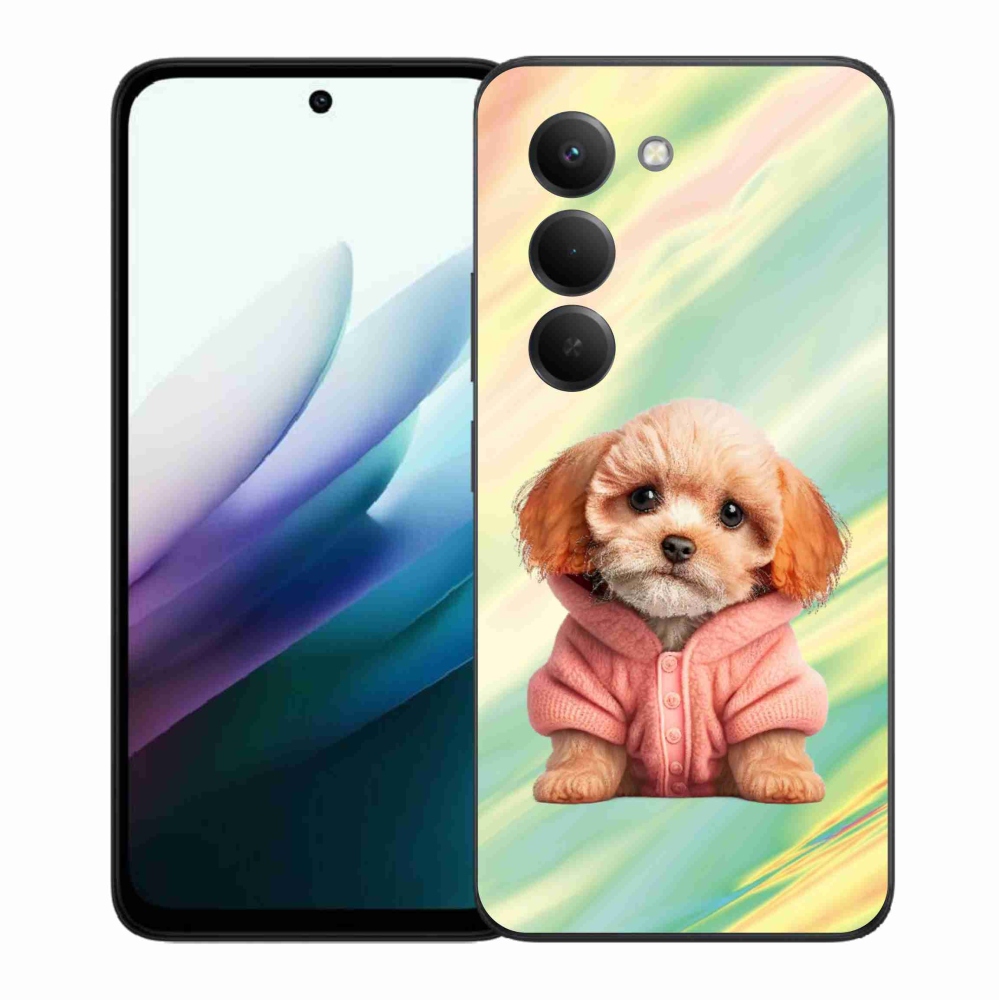 Gélový kryt mmCase na Xiaomi Redmi 15 4G/5G (171mm) - šteňa vo svetri