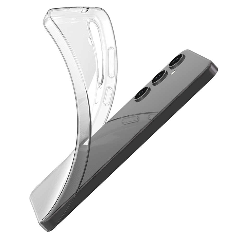 Priehľadný gélový obal na Samsung Galaxy S24+ - priehľadný