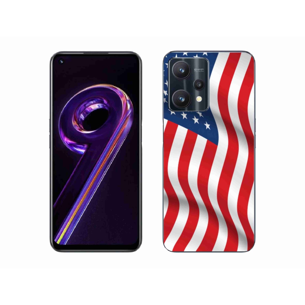 Gélový kryt mmCase na mobil Realme 9 Pro 5G - USA vlajka